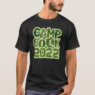 Camiseta Equipe Camo CAMP COOK 2022 Equipe de Chef de Fogue