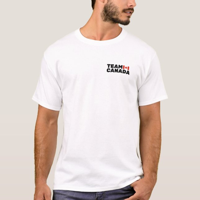Camiseta Equipe Canadá, True North Strong e Free (Frente)