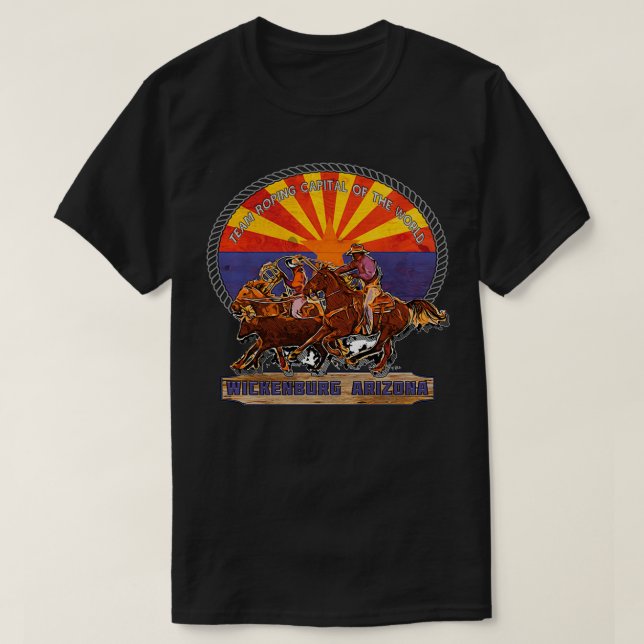 Camiseta Equipe Capital Do Mundo Wickenburg Arizon (Frente do Design)