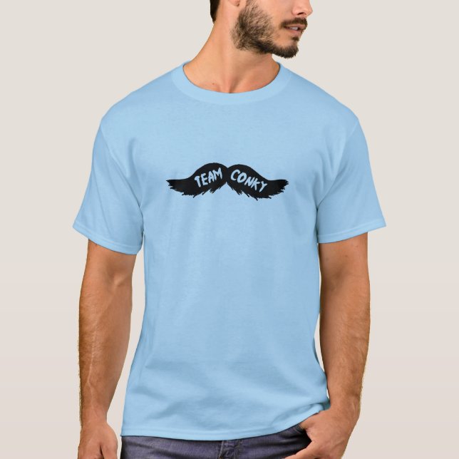Camiseta Equipe Conky Mustache - Tshirt (Frente)