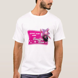 Camiseta Equipe customizável feminino da boliche