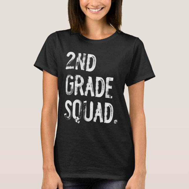 Camiseta Equipe da 2ª Série Volta às Aulas Aluno Professor (Frente)
