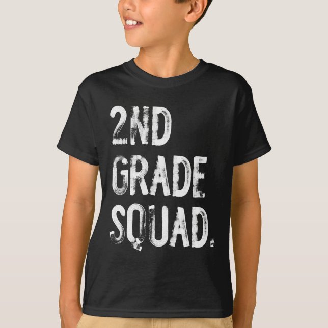 Camiseta Equipe da 2ª Série Volta às Aulas Aluno Professor  (Frente)
