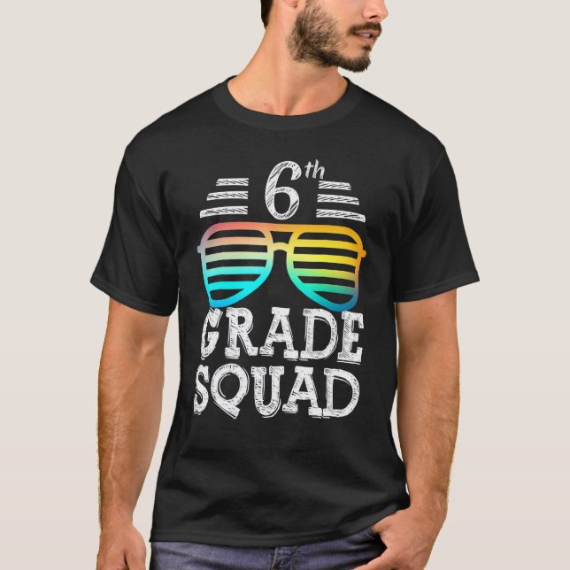 Camiseta Equipe da 6ª Série Turma Equipe de Volta às Aulas  (Frente)
