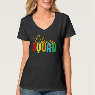 Camiseta Equipe da Biblioteca Bookworm Te Squad Livro Bibli