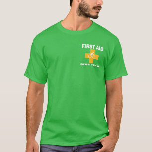 Camiseta Equipe da bicicleta dos primeiros socorros