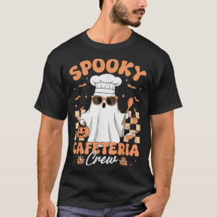 Camiseta Equipe da Cafeteria Assustadora Senhora do Almoço 