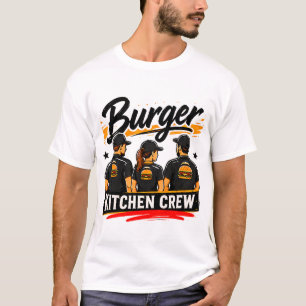 Camiseta 🍔 Equipe da Cozinha do Burger 👨🍳