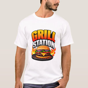 Camiseta 🔥 Equipe da Cozinha do Restaurante Estação de Chu