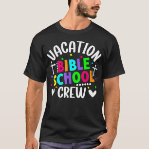 Camiseta Equipe da Escola Bíblica de Férias Vbs Equipe do A