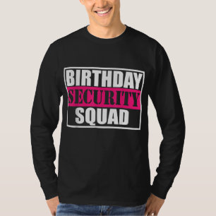 Camiseta Equipe da Família de Festa B-day do Esquadrão de S