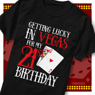 Camiseta Equipe da Festa de Aniversário de 21 Anos Getting