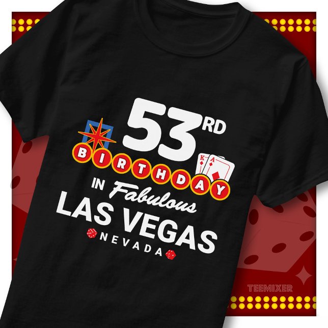 Camiseta Equipe da Festa de Aniversário de 53 Anos Sinal de (Criador carregado)
