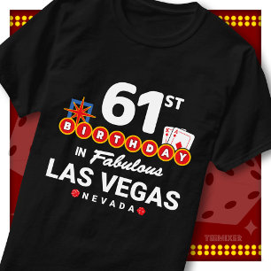 Camiseta Equipe da Festa de Aniversário de 61 Anos Sinal de