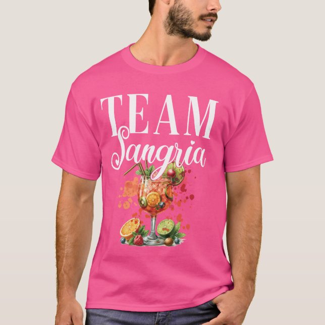 Camiseta Equipe da Festa de Despedida de Solteira Sangria C (Frente)