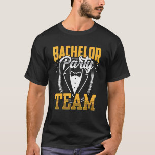 Camiseta Equipe da Festa de Despedida de Solteiro Noivo Noi