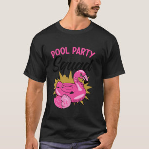 Camiseta Equipe da Festa na Piscina Festa na Praia da Pisci