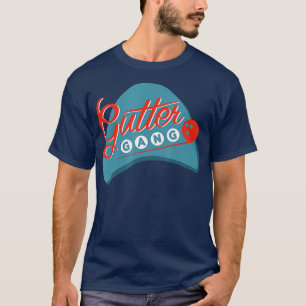 Camiseta Equipe Da Liga Da Boliche Gutter Gang Para Homens