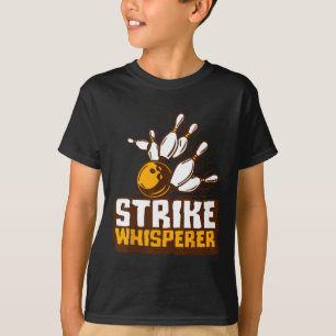 Camiseta Equipe da Liga de Futebol Funny Bowler da Boliche