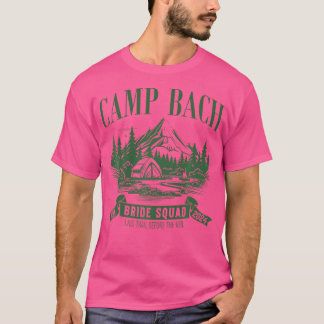 Camiseta Equipe da Noiva Camp Bach Hiking Camping Despedida