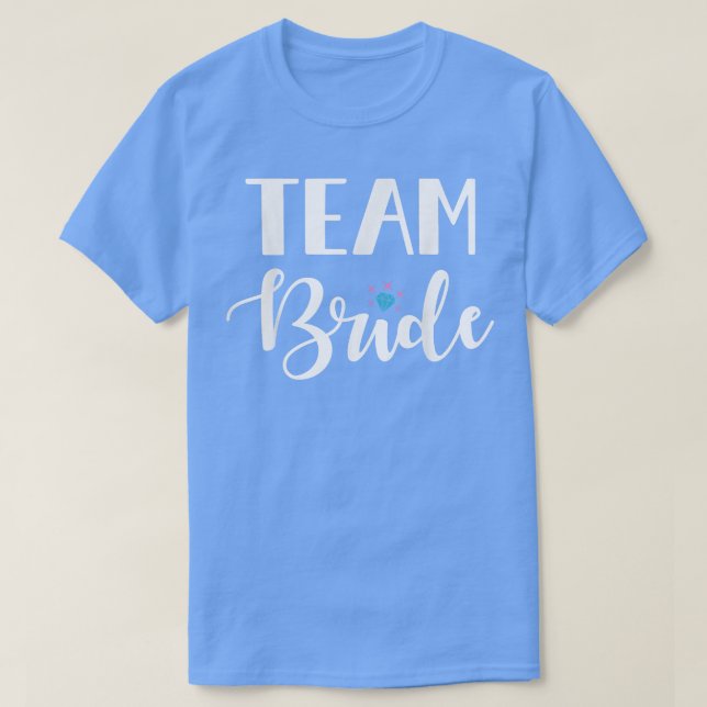 Camiseta Equipe da Noiva Combinando Casamento e Festa de De (Frente do Design)