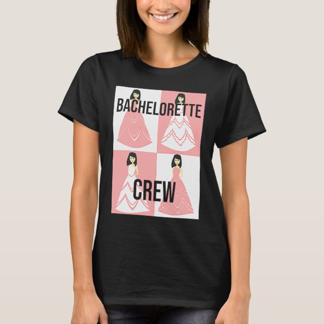 Camiseta Equipe da noiva da despedida de solteira à noite f (Frente)