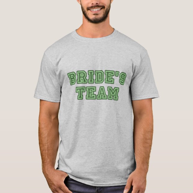Camiseta Equipe da Noiva - Texto Universitário (Frente)