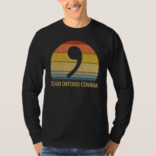 Camiseta Equipe da Oxford Comma Retro Sunset Equipe Oxford