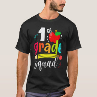 Camiseta Equipe da Primeira Série Volta às Aulas Primeiro D