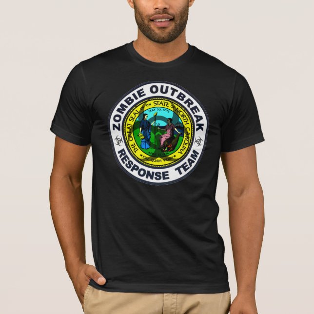 Camiseta Equipe da resposta da manifestação do zombi de (Frente)