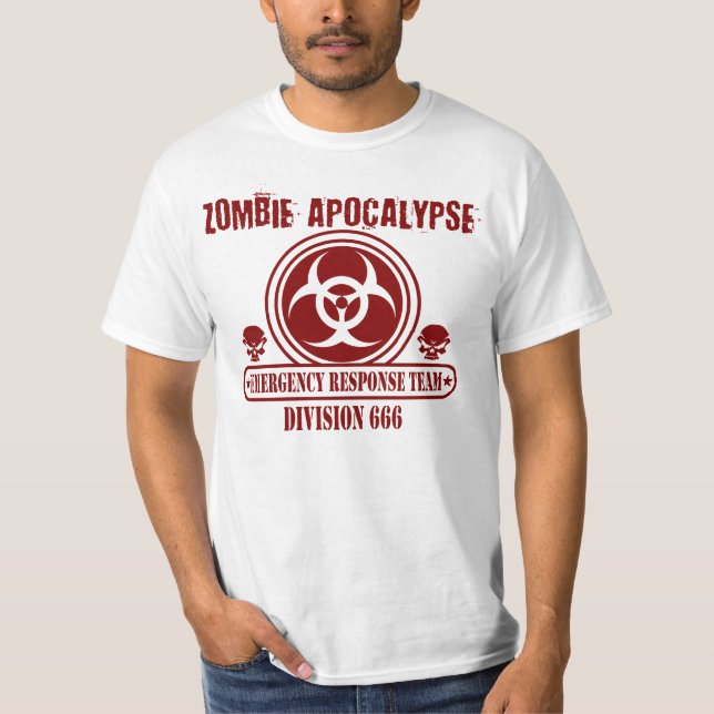 Camiseta Equipe da resposta de emergencia do apocalipse do (Frente)