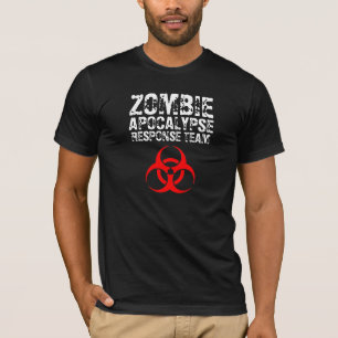 CAMISETA EQUIPE DA RESPOSTA DO APOCALIPSE DO ZOMBI