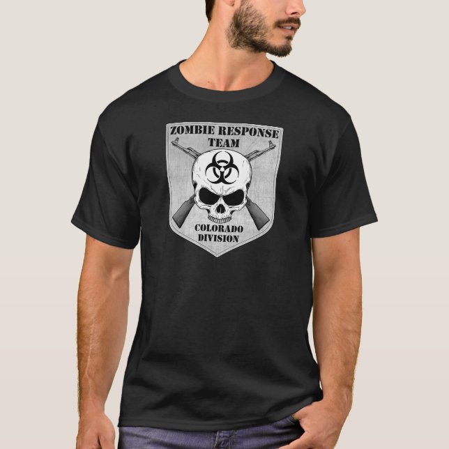 Camiseta Equipe da resposta do zombi: Divisão de Colorado (Frente)