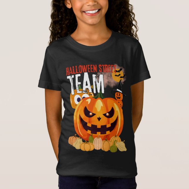 Camiseta Equipe da Rua Halloween Boo Engraçado e T-Shirt Bo (Frente)