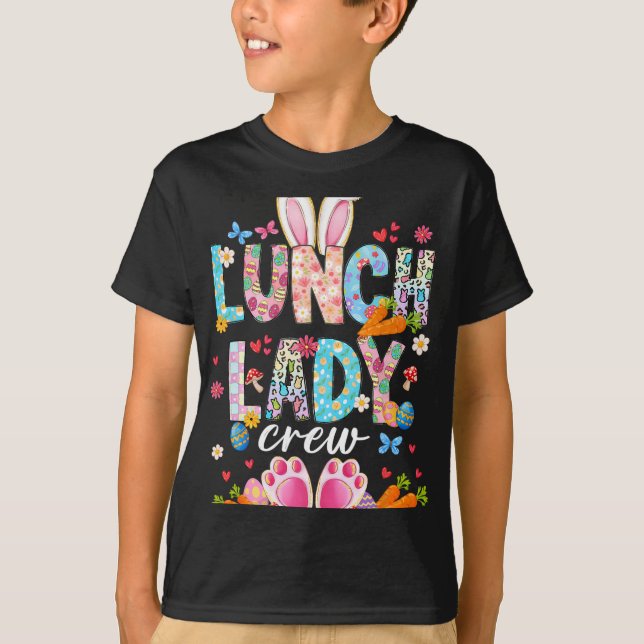 Camiseta Equipe da Senhora do Almoço Funny Bunny Senhora do (Frente)