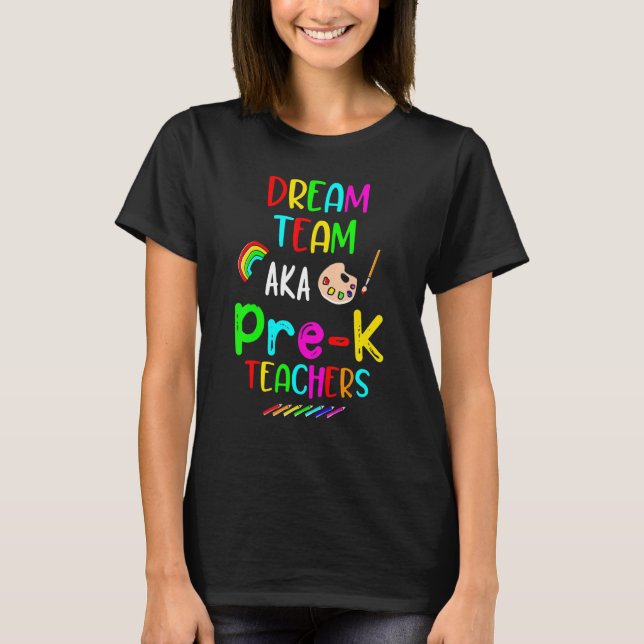 Camiseta Equipe Da Sonha Pré-Escolas Pré-Professores Do K D (Frente)