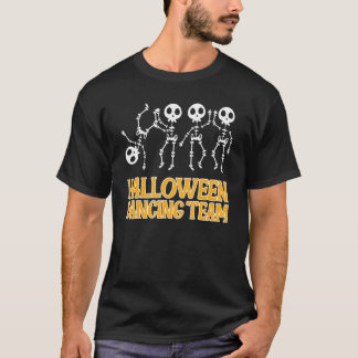 Camiseta Equipe Dançando Skeletons Halloween