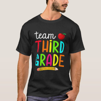 Camiseta Equipe De 3º Grau De Volta À Escola Para Menino