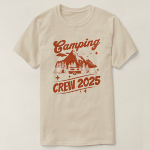Camiseta Equipe de Acampamento 2025 Amante de Acampamento