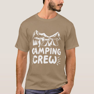 Camiseta Equipe de acampamento amigos camper