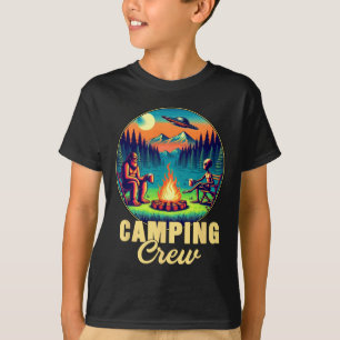 Camiseta Equipe de Acampamento Camper Equipe de Bebida Engr