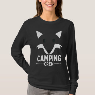 Camiseta Equipe de Acampamento Camping Verão Viagem Raposa 
