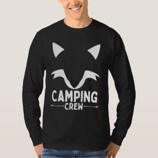 Camiseta Equipe de Acampamento Camping Verão Viagem Raposa 