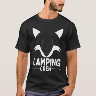 Camiseta Equipe de Acampamento Camping Verão Viagem Raposa 