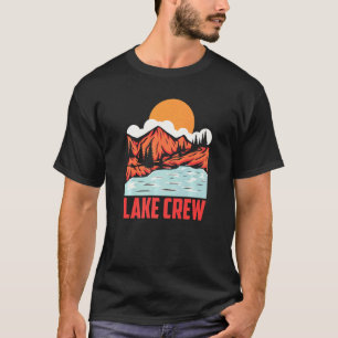 Camiseta Equipe de Acampamento em Lagos ao Ar Livre Pescado
