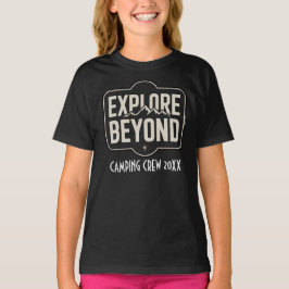 Camiseta Equipe de Acampamento Explore Além Personalizada 2