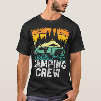 Camiseta Equipe de Acampamento Família Acampamento Correspo