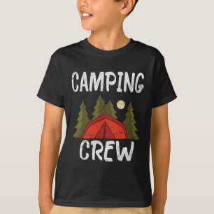 Camiseta Equipe de Acampamento Família de Camping Viagem de