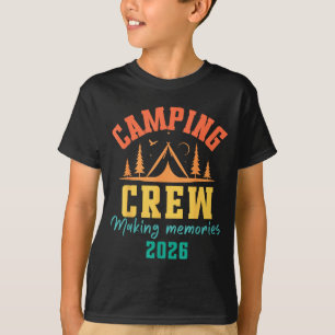 Camiseta Equipe de acampamento familiar engraçada ao ar liv