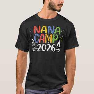 Camiseta Equipe de Acampamento Nana Camp 2026 Família Combi